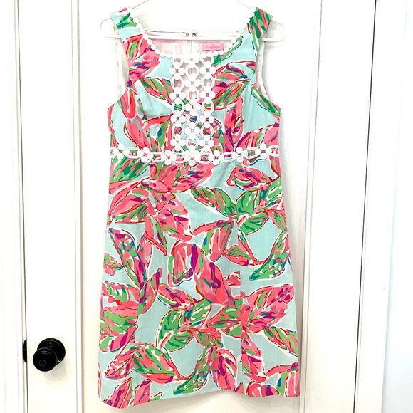 Lilly Pulitzer Rosie Shift Dress Multi In the Vias size 10 - Picture 2 of 7